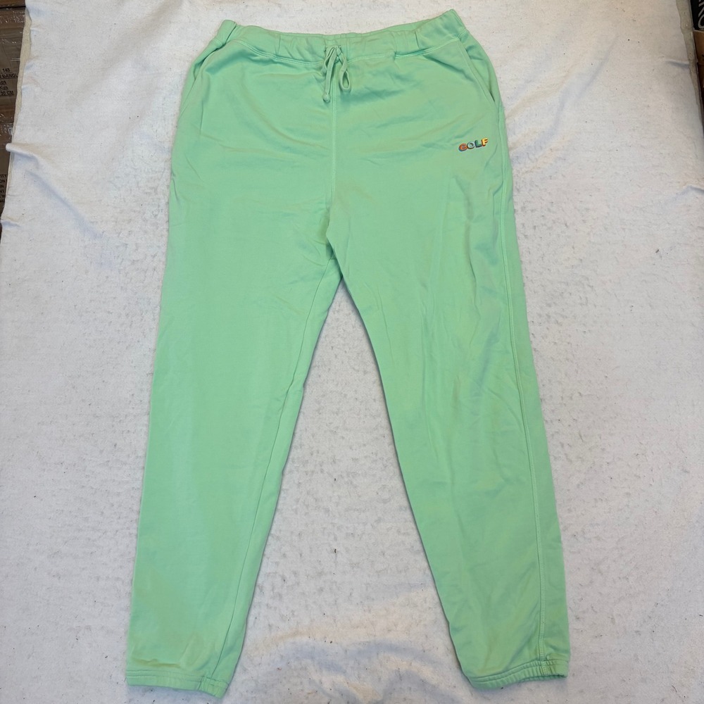 Golf Wang Sweatpants Mens XL Mint Green Embroidered Logo Drawstring Joggers